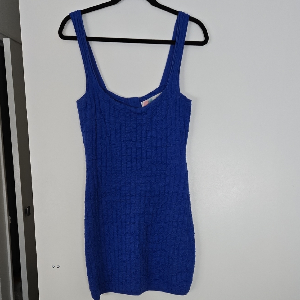 Free People Blue Mini Dress